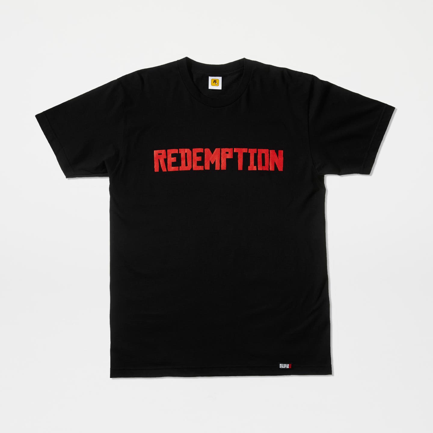 Maglietta REDEMPTION rosso su nero