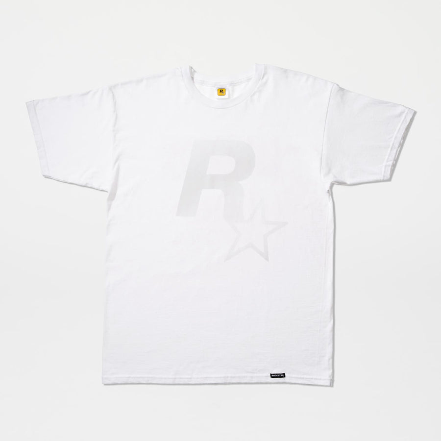 Maglietta logo di Rockstar White Out