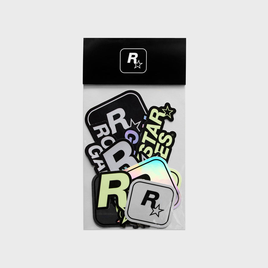 Adesivi logo riflettente Rockstar Games